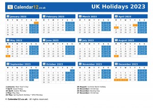 Holidays 2023